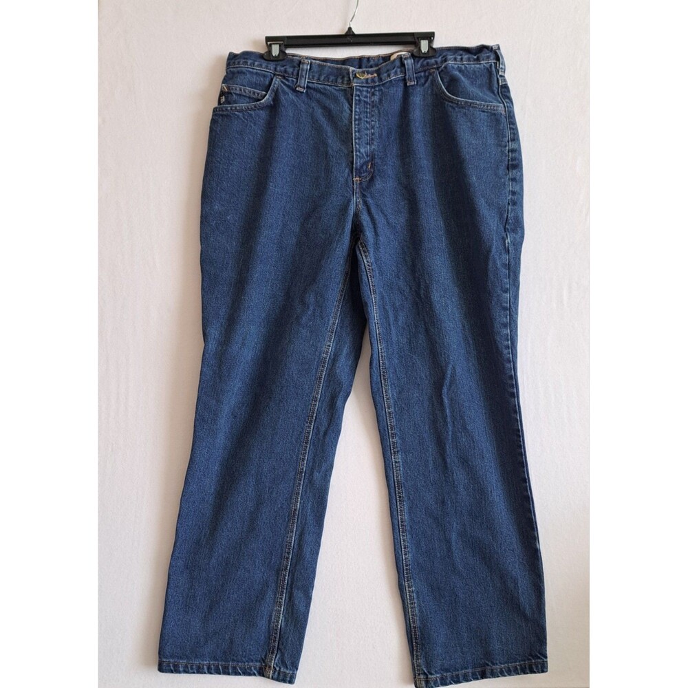 Carhartt FR Flame-Resistant Blue Denim Jeans Relaxed Fit Men's 40x32 Pre-owned